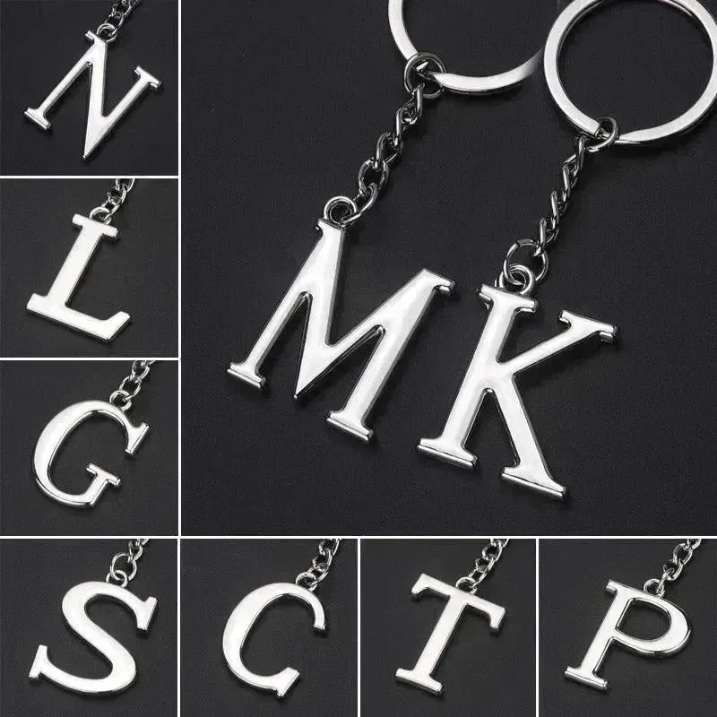 English Letters Keychain A to Z
