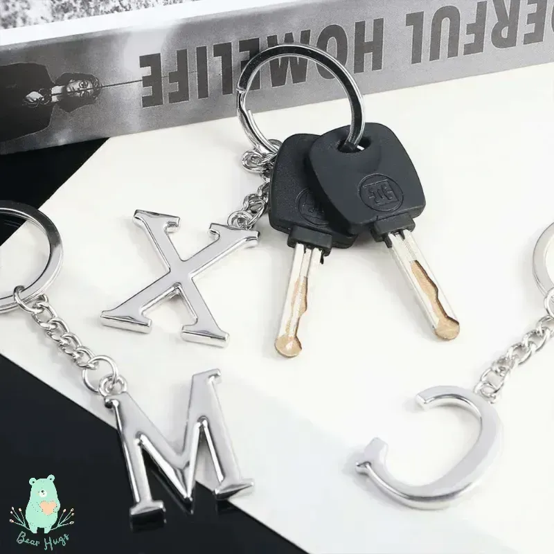 English Letters Keychain A to Z
