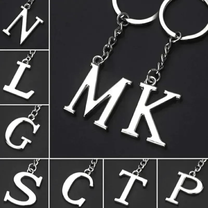 English Letters Keychain A to Z