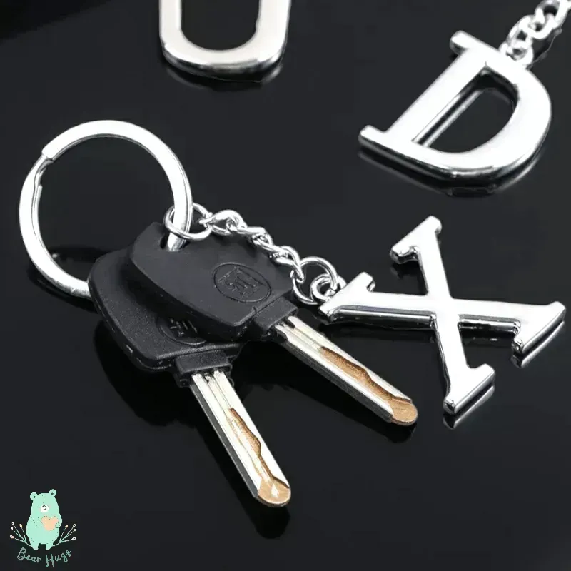 English Letters Keychain A to Z