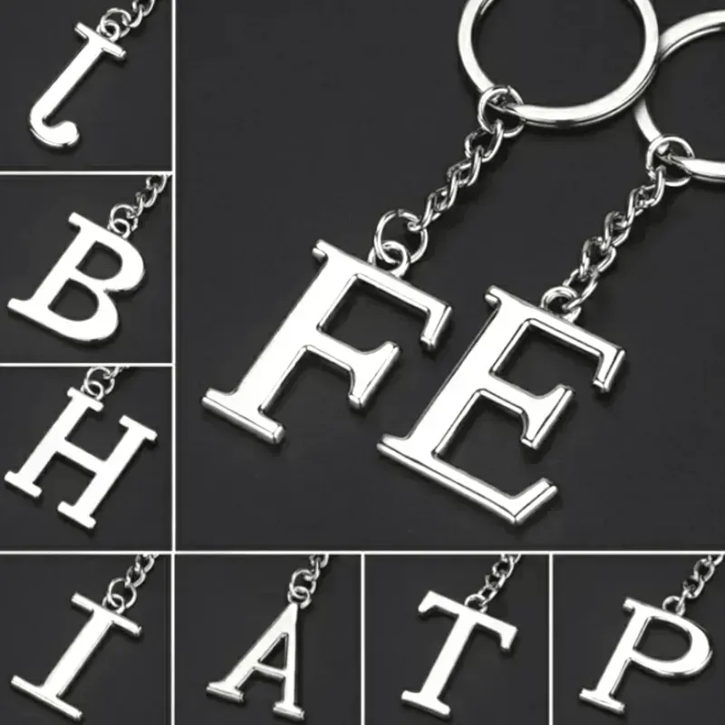 English Letters Keychain A to Z