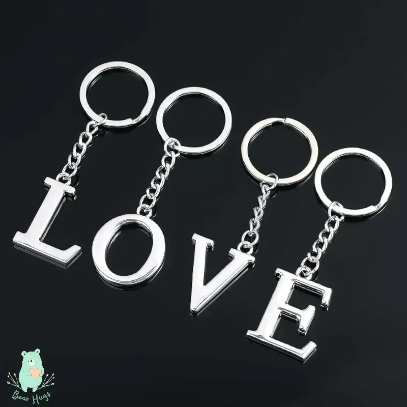 English Letters Keychain A to Z