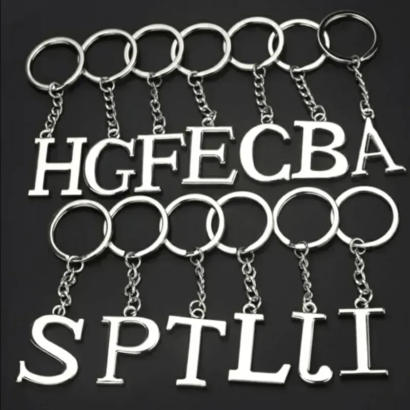 English Letters Keychain A to Z