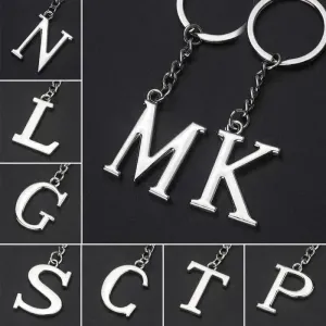 English Letters Keychain A to Z