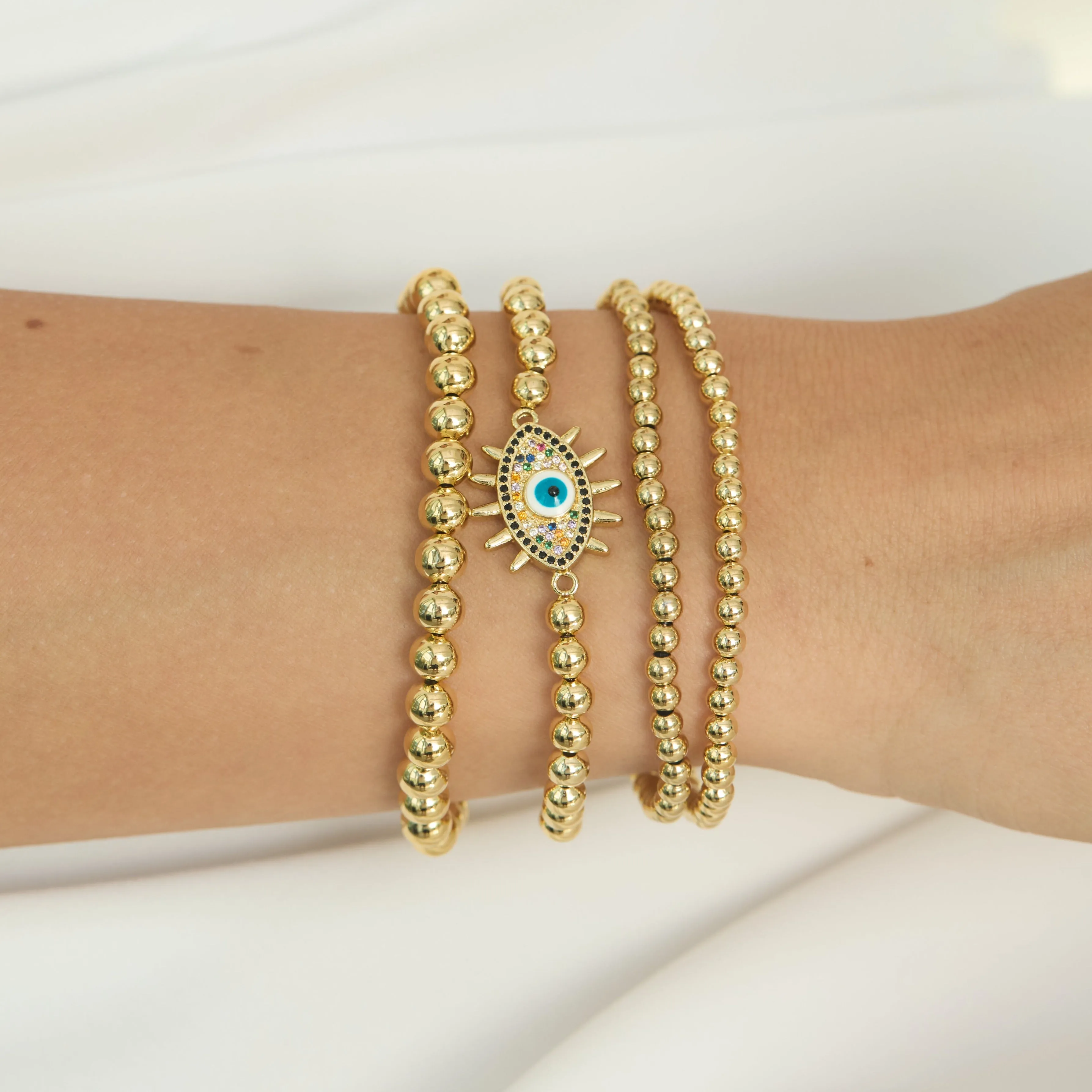 Evil Eye Bracelet Set