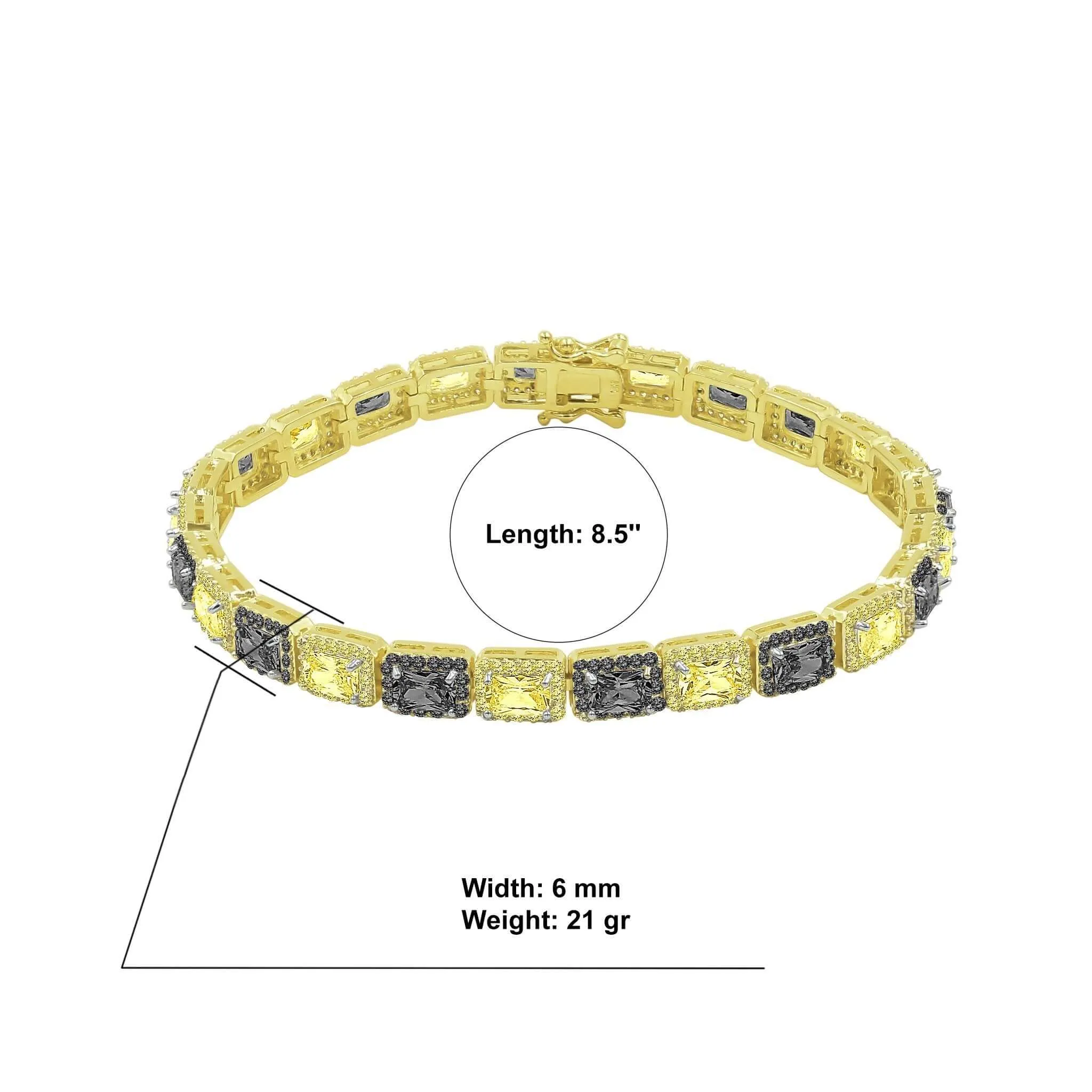 FOXY 6MM SQUARE TENNIS BRACELET I 9622226