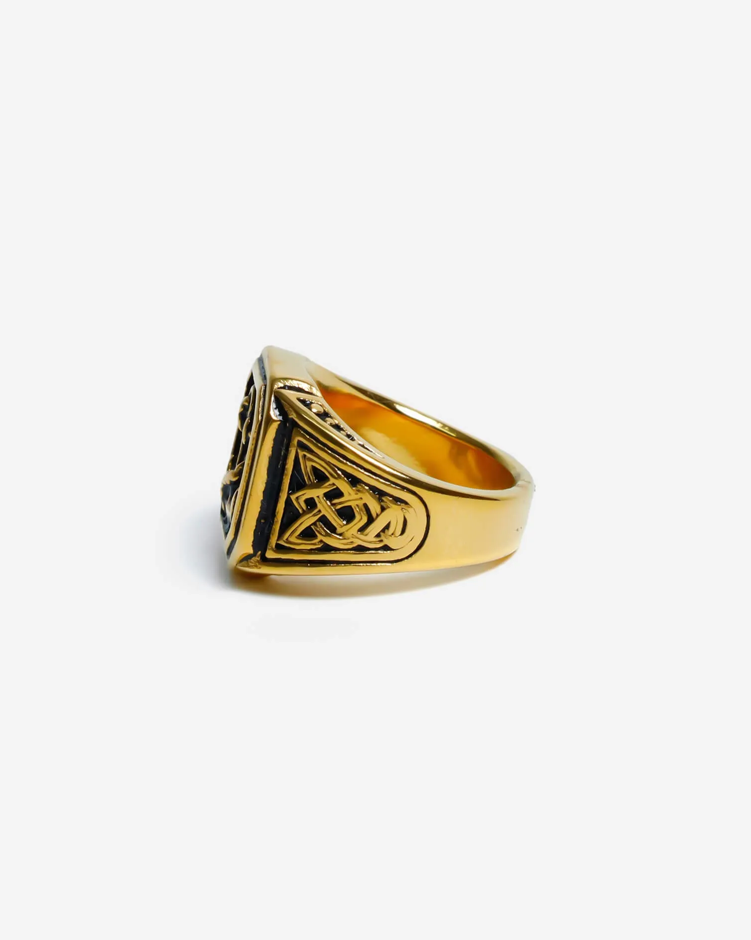 GD Vintage Gold Anchor Ring Gold Plated