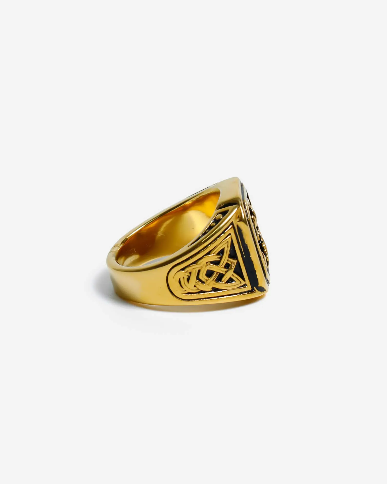 GD Vintage Gold Anchor Ring Gold Plated