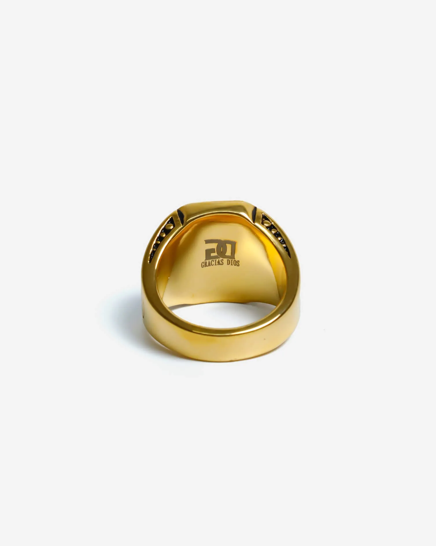 GD Vintage Gold Anchor Ring Gold Plated