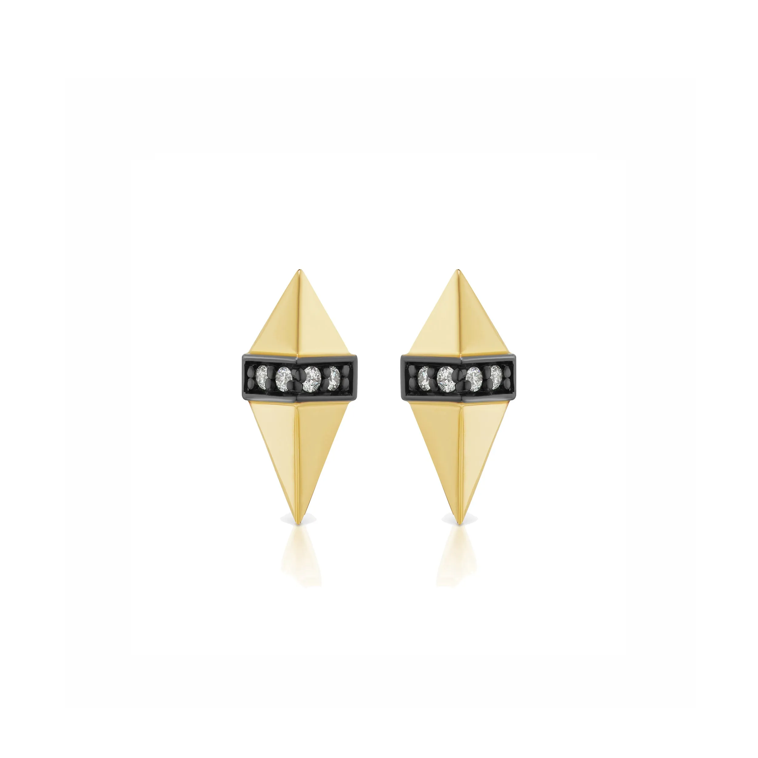 Gold Pietra Studs