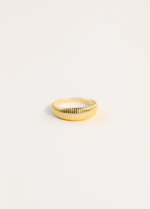 Gold Rings - Ridged: 7
