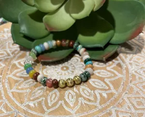 Gold Trio Stone Bracelet