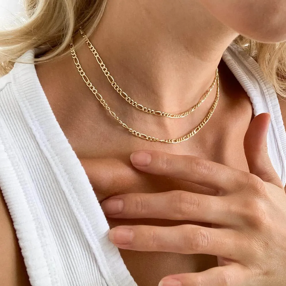 Gold Vermeil Figaro Necklace
