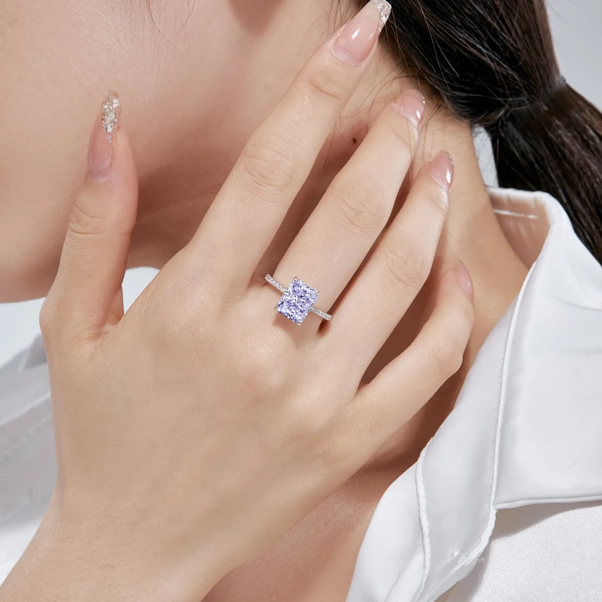 [Goodv]4.0 Carat Luxurious Engagement Ring