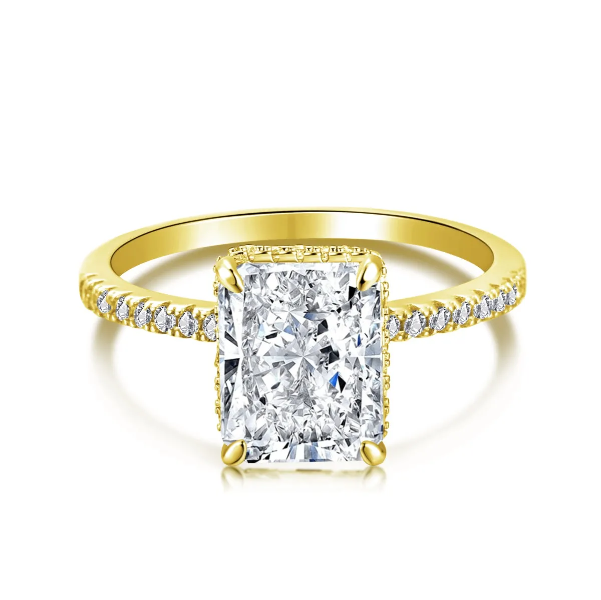 [Goodv]4.0 Carat Luxurious Engagement Ring