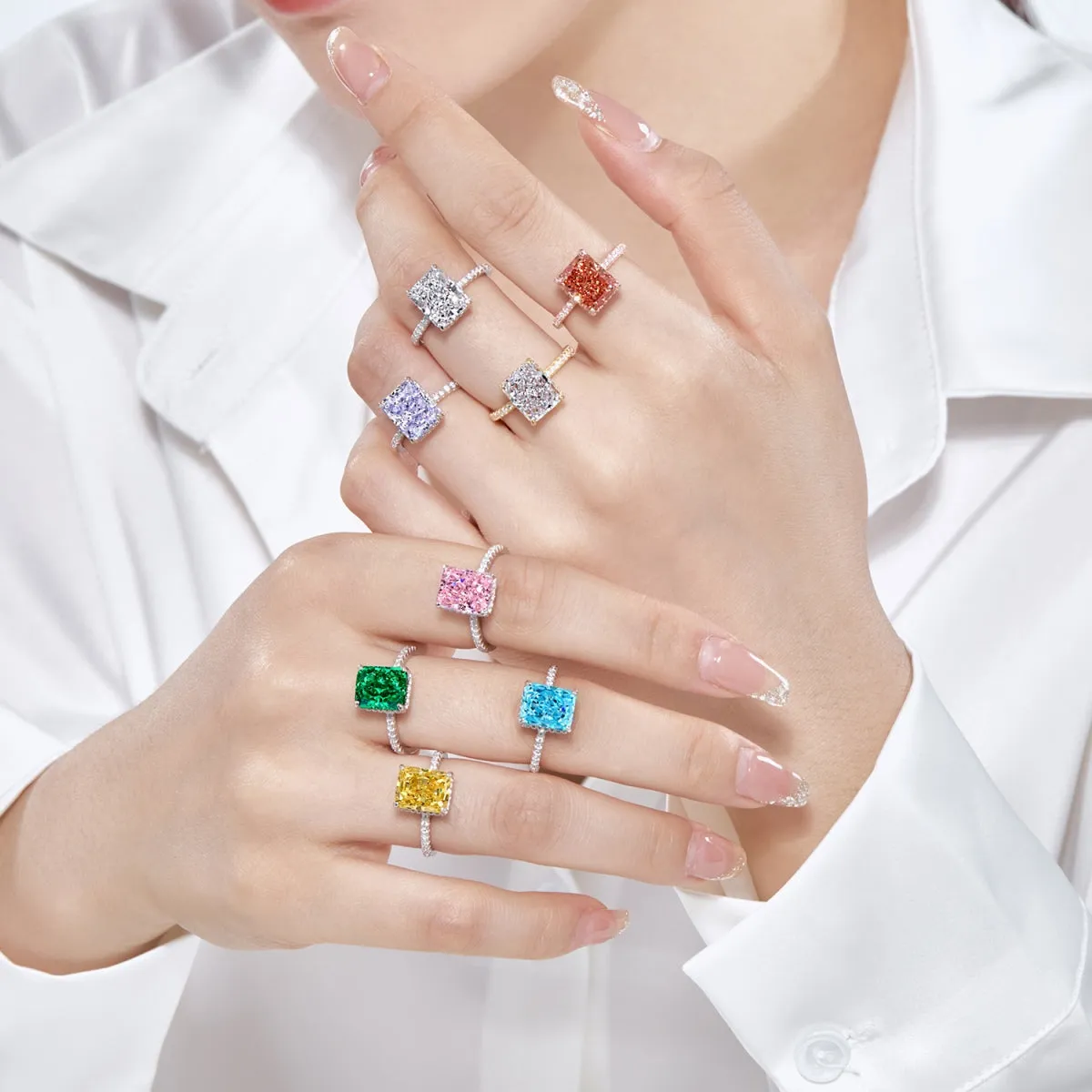 [Goodv]4.0 Carat Luxurious Engagement Ring
