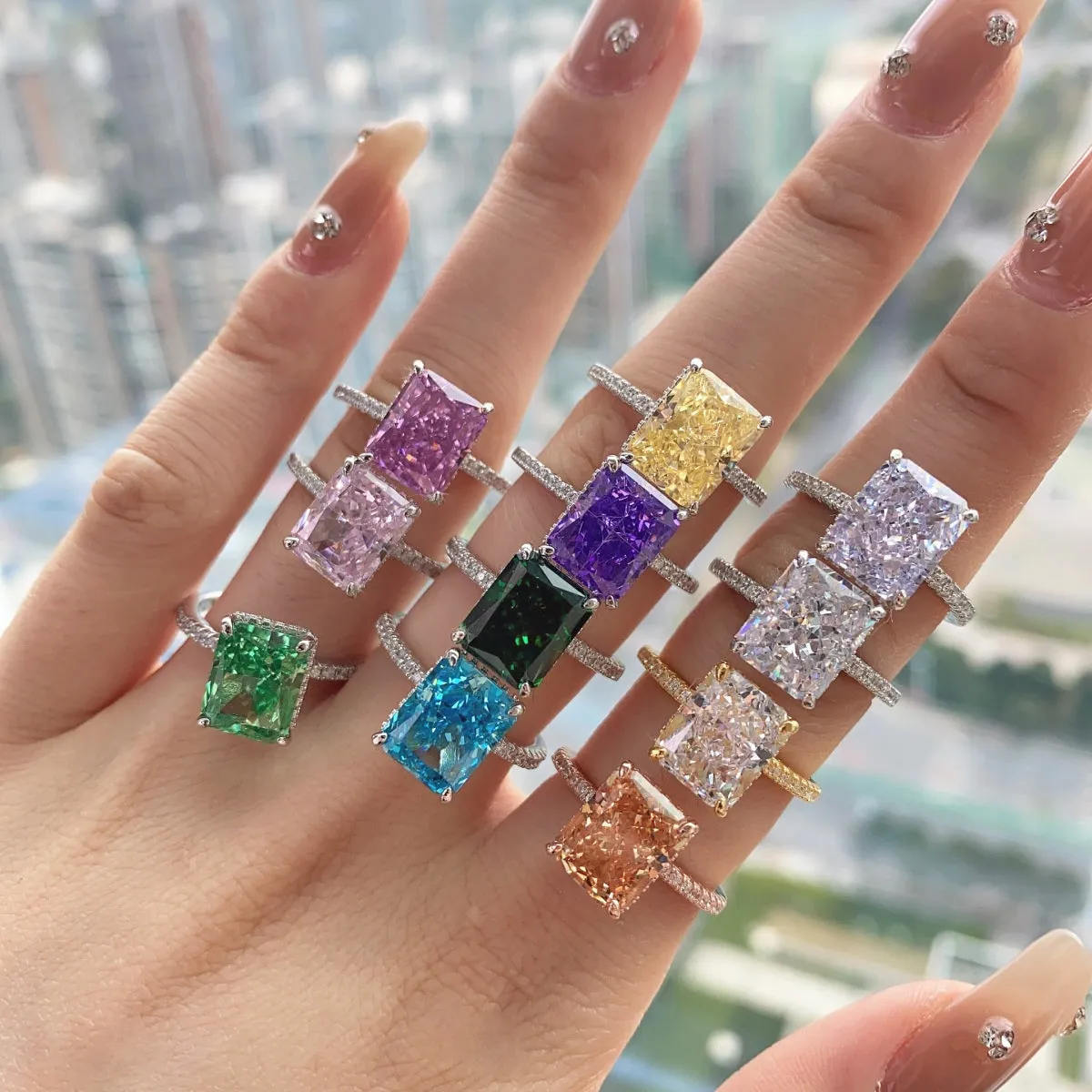 [Goodv]4.0 Carat Luxurious Engagement Ring