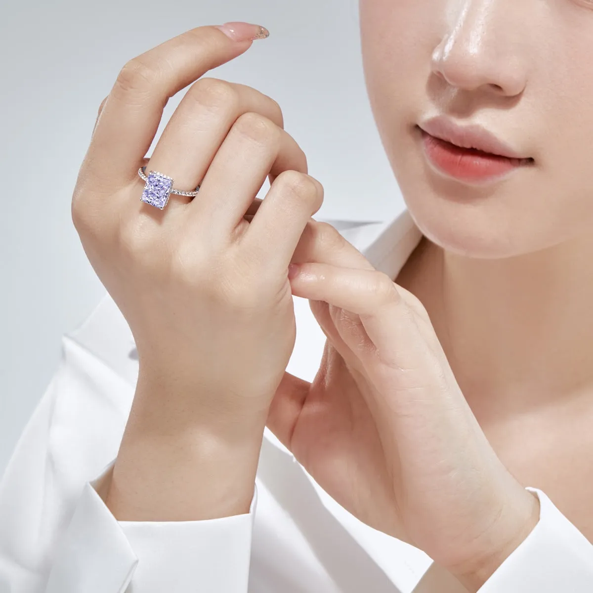 [Goodv]4.0 Carat Luxurious Engagement Ring