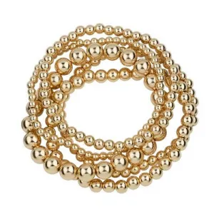 Hunter Gold Multi Strand Stretch Bracelet