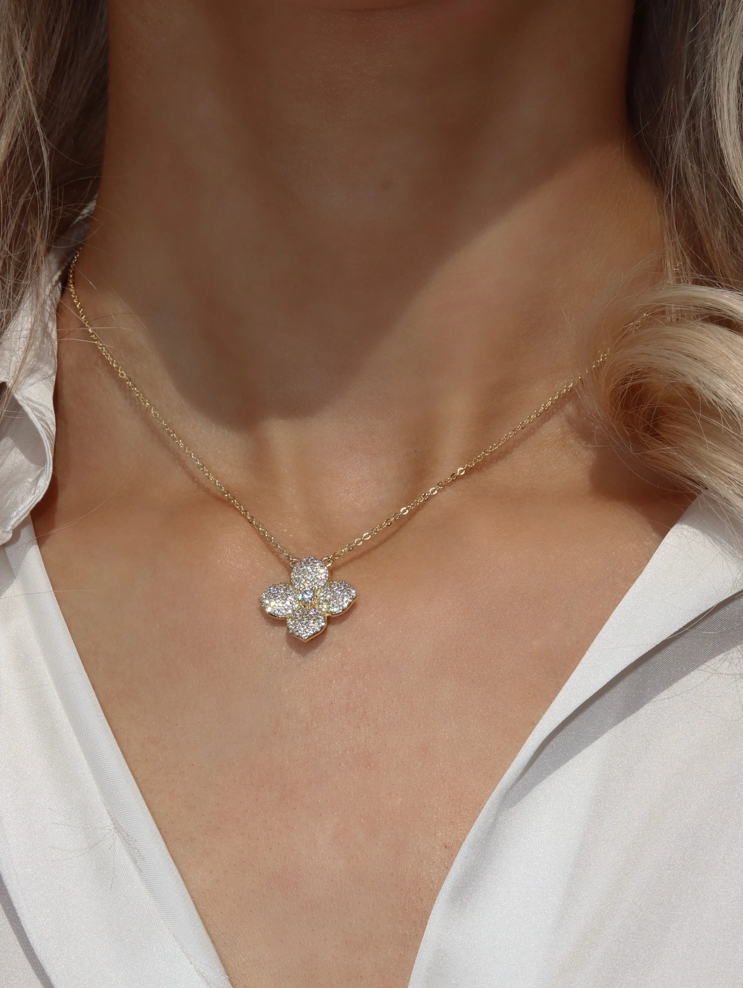 Hydrangea Necklace
