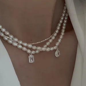 Japan Elegant Freshwater Pearl Choker For Women Girls