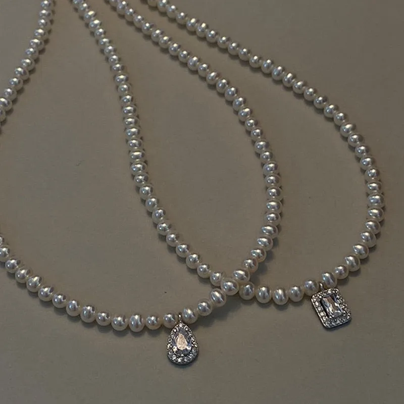 Japan Elegant Freshwater Pearl Choker For Women Girls