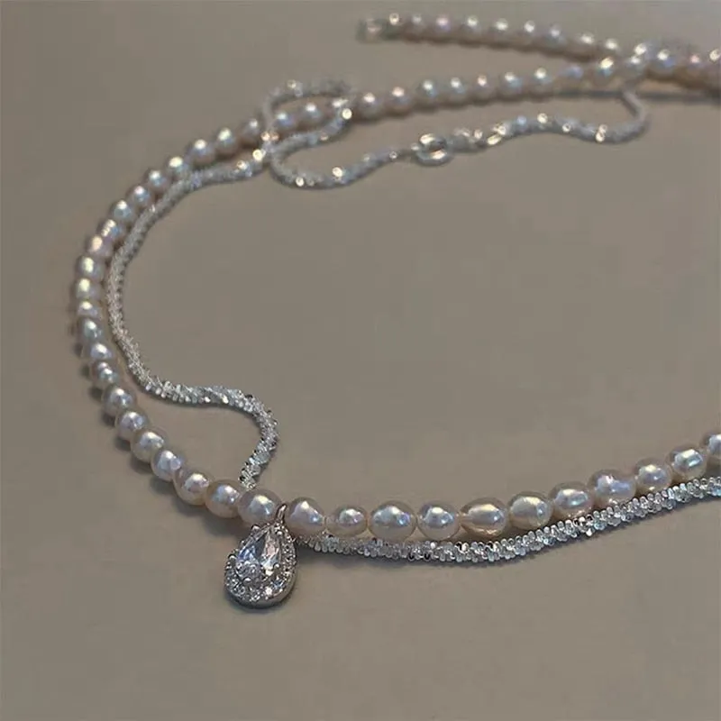Japan Elegant Freshwater Pearl Choker For Women Girls