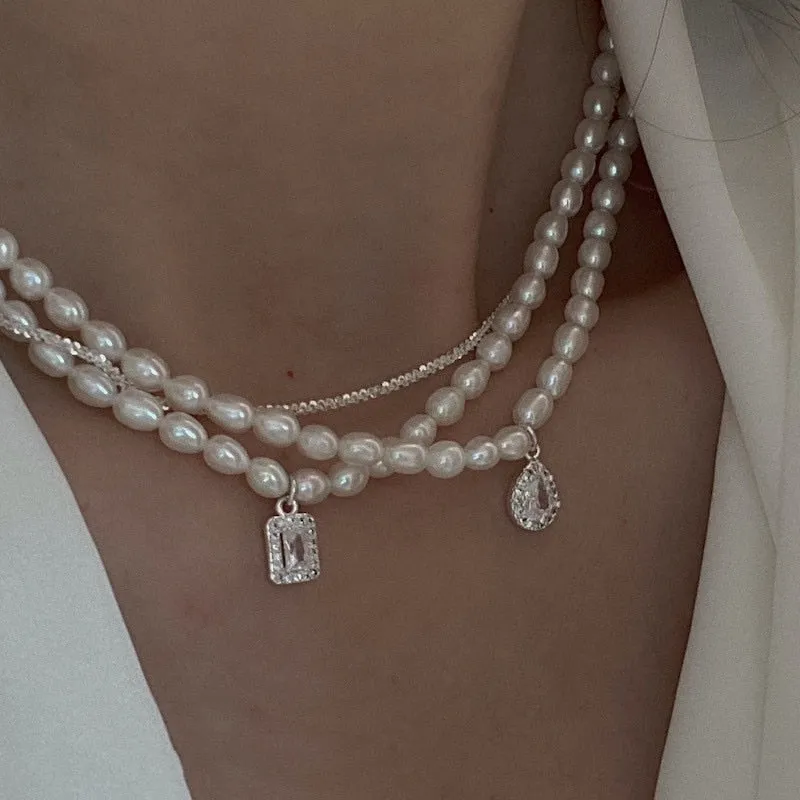 Japan Elegant Freshwater Pearl Choker For Women Girls