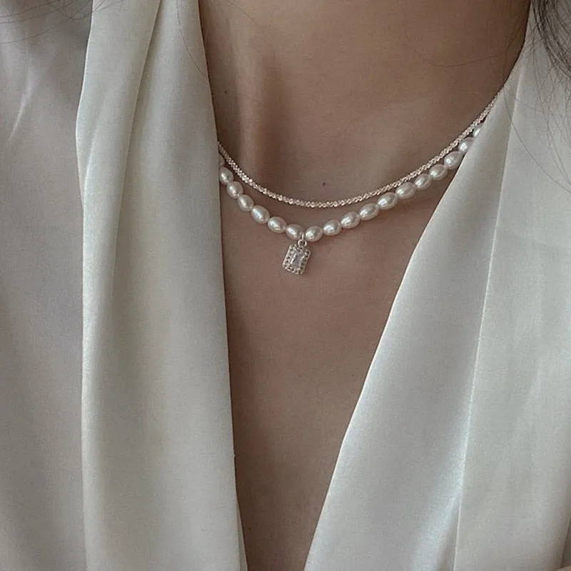 Japan Elegant Freshwater Pearl Choker For Women Girls