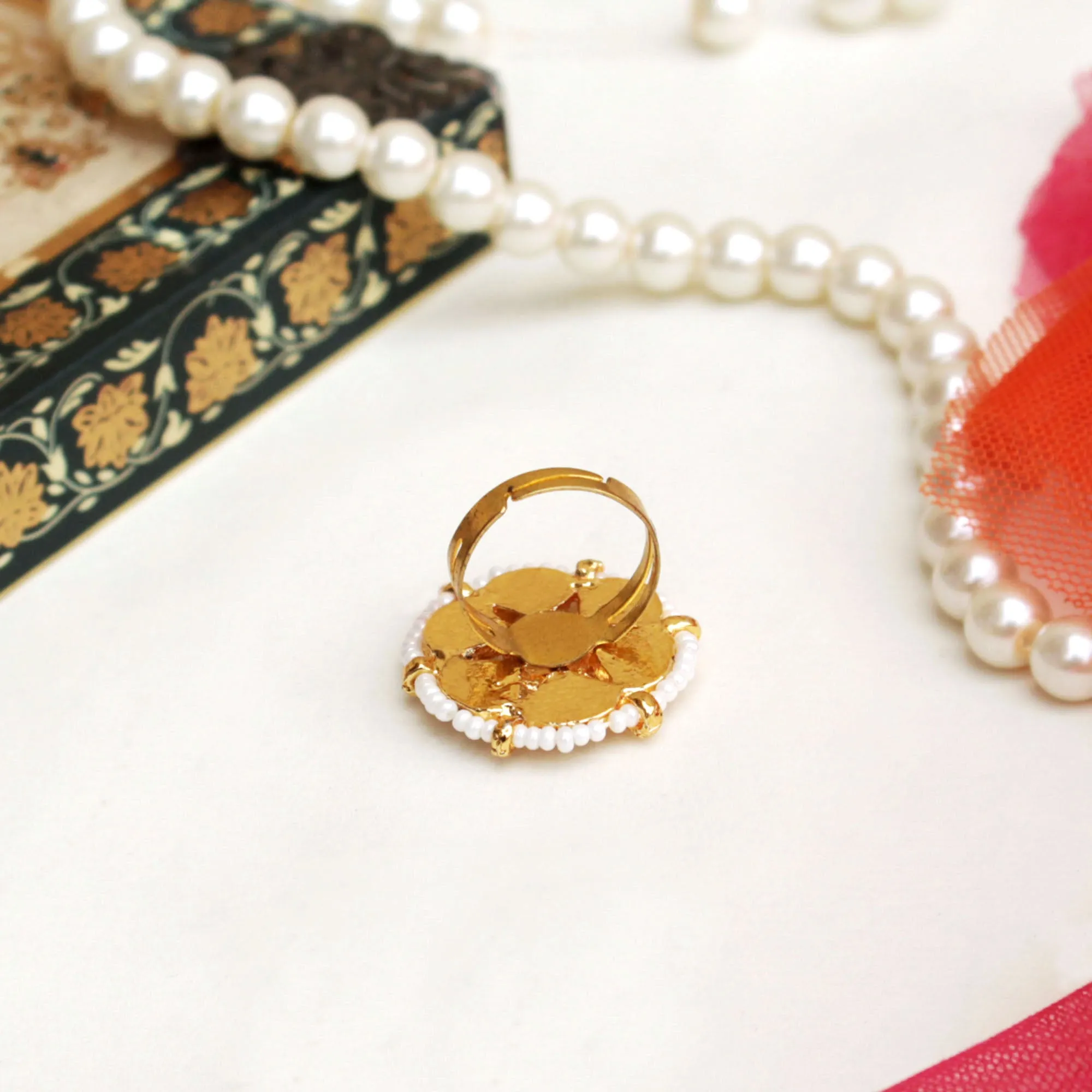Kundan Bloom Ring