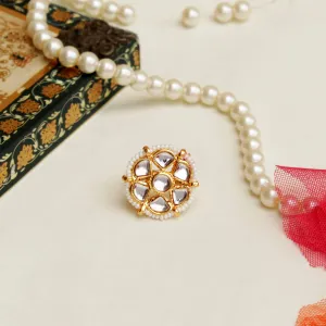 Kundan Bloom Ring