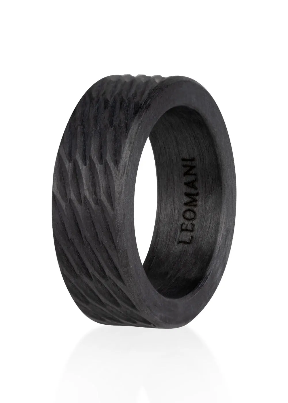 Lauva Ring in Black Carbon Fiber