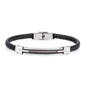 Leather and Wire Trendy Bracelet