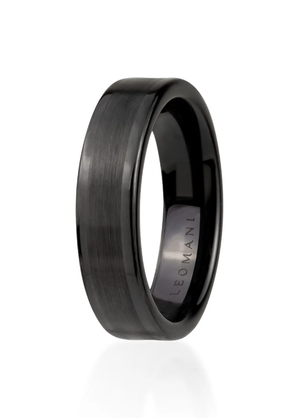 Leiw Ring in Black Ceramic