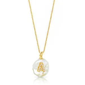 Letter Pearl Necklace