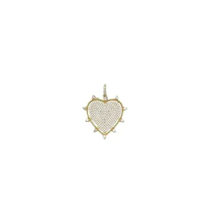 Lindsay Stunning Pave CZ Heart Pendant