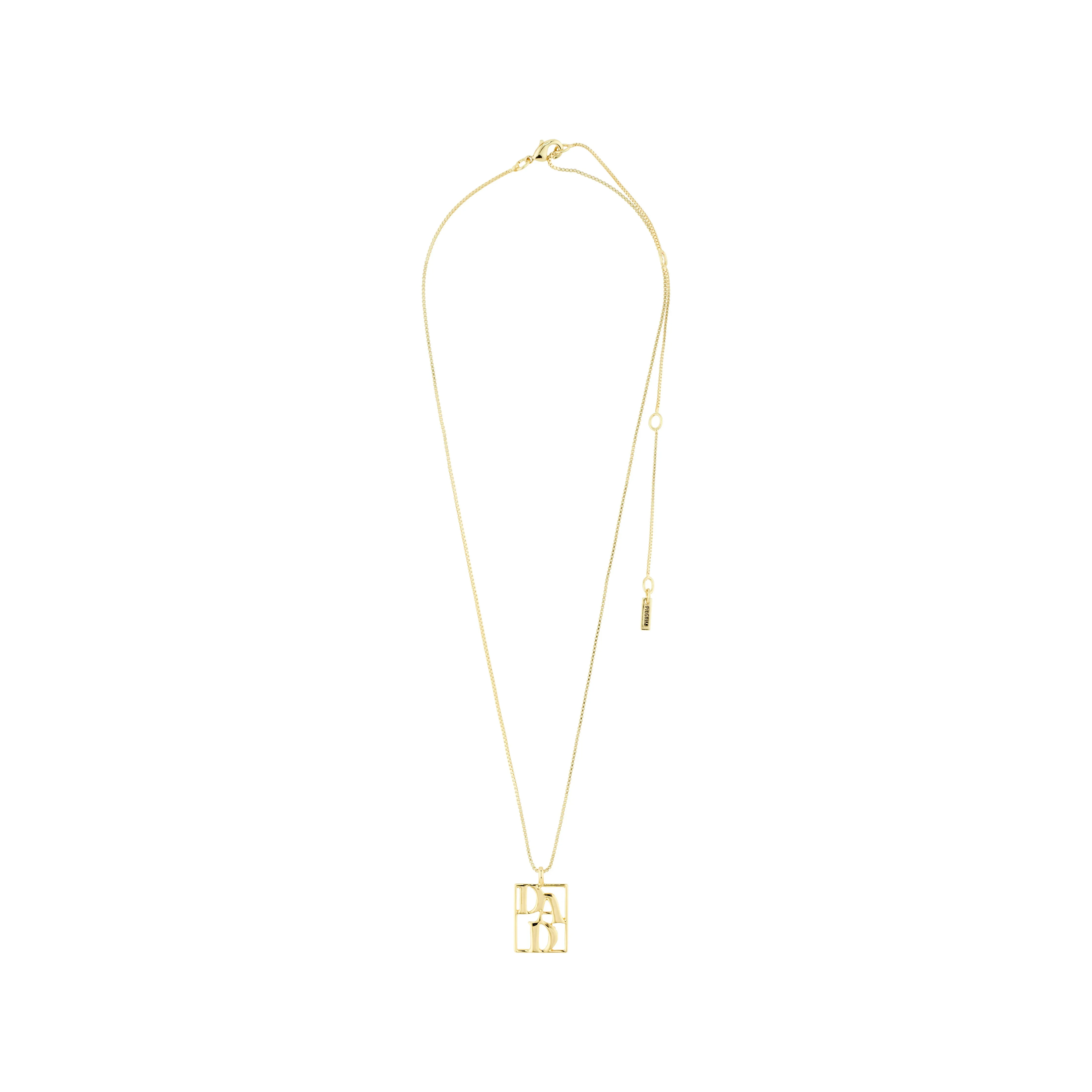 LOVE TAG, DAD necklace gold-plated