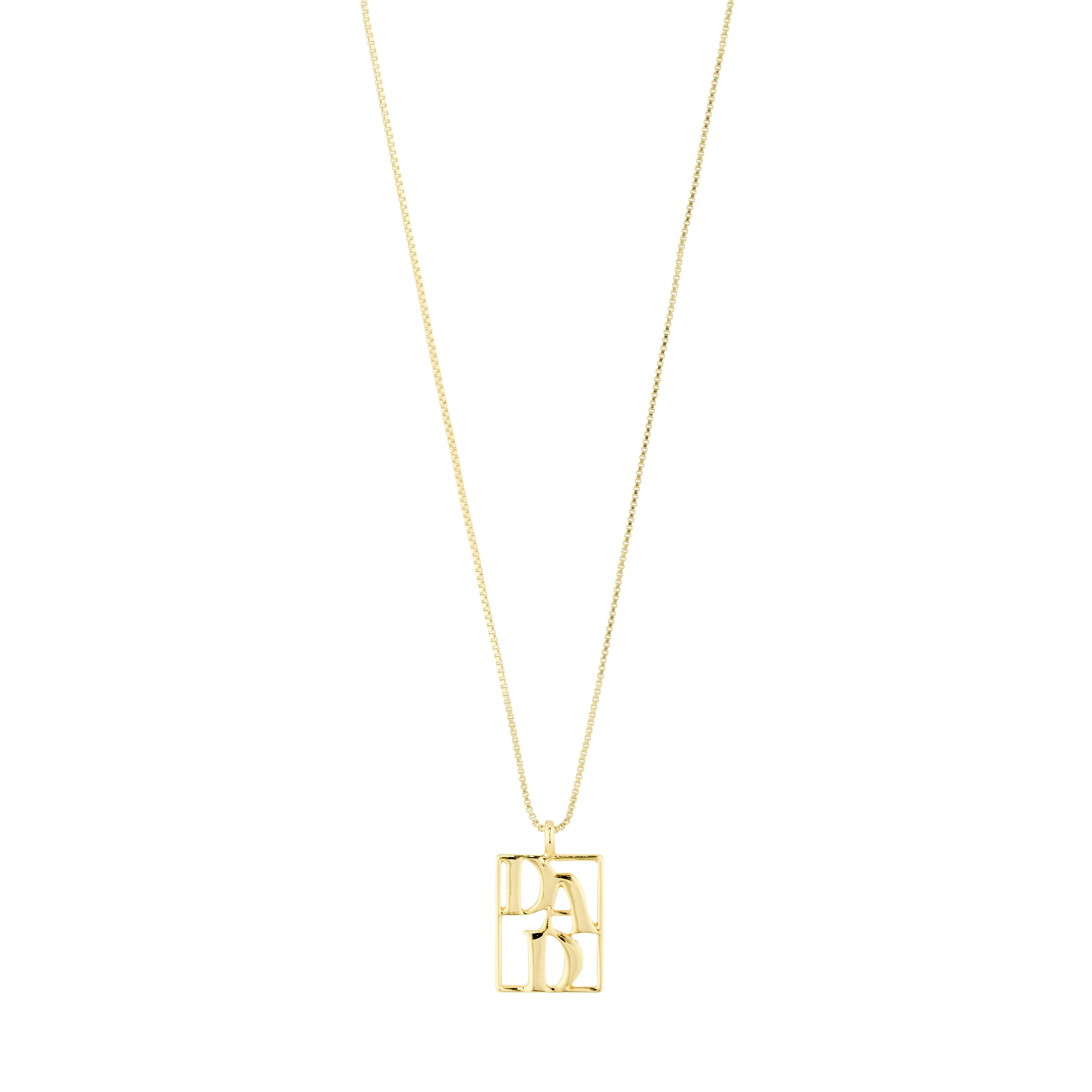 LOVE TAG, DAD necklace gold-plated