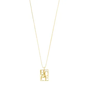 LOVE TAG, HOPE necklace gold-plated