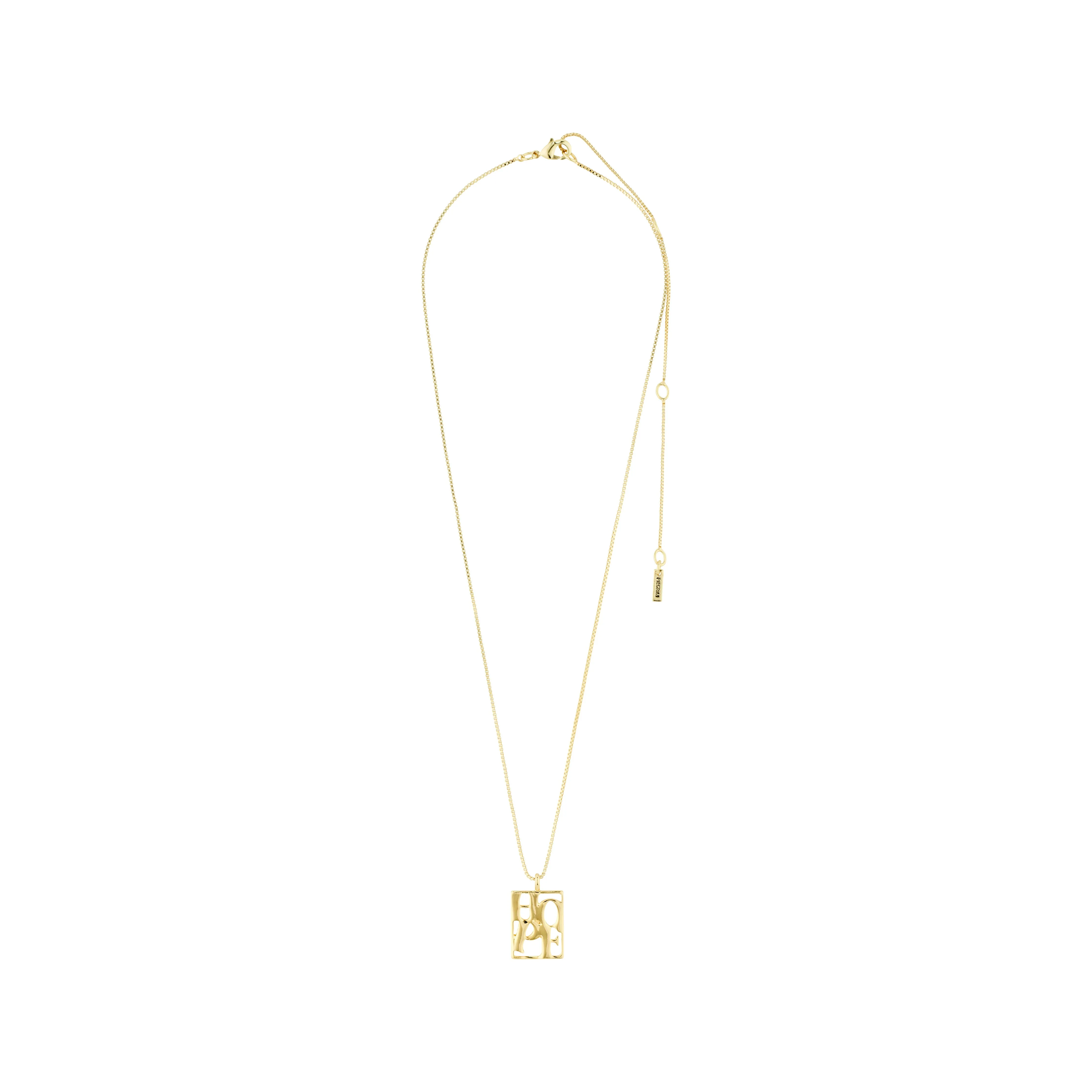 LOVE TAG, HOPE necklace gold-plated