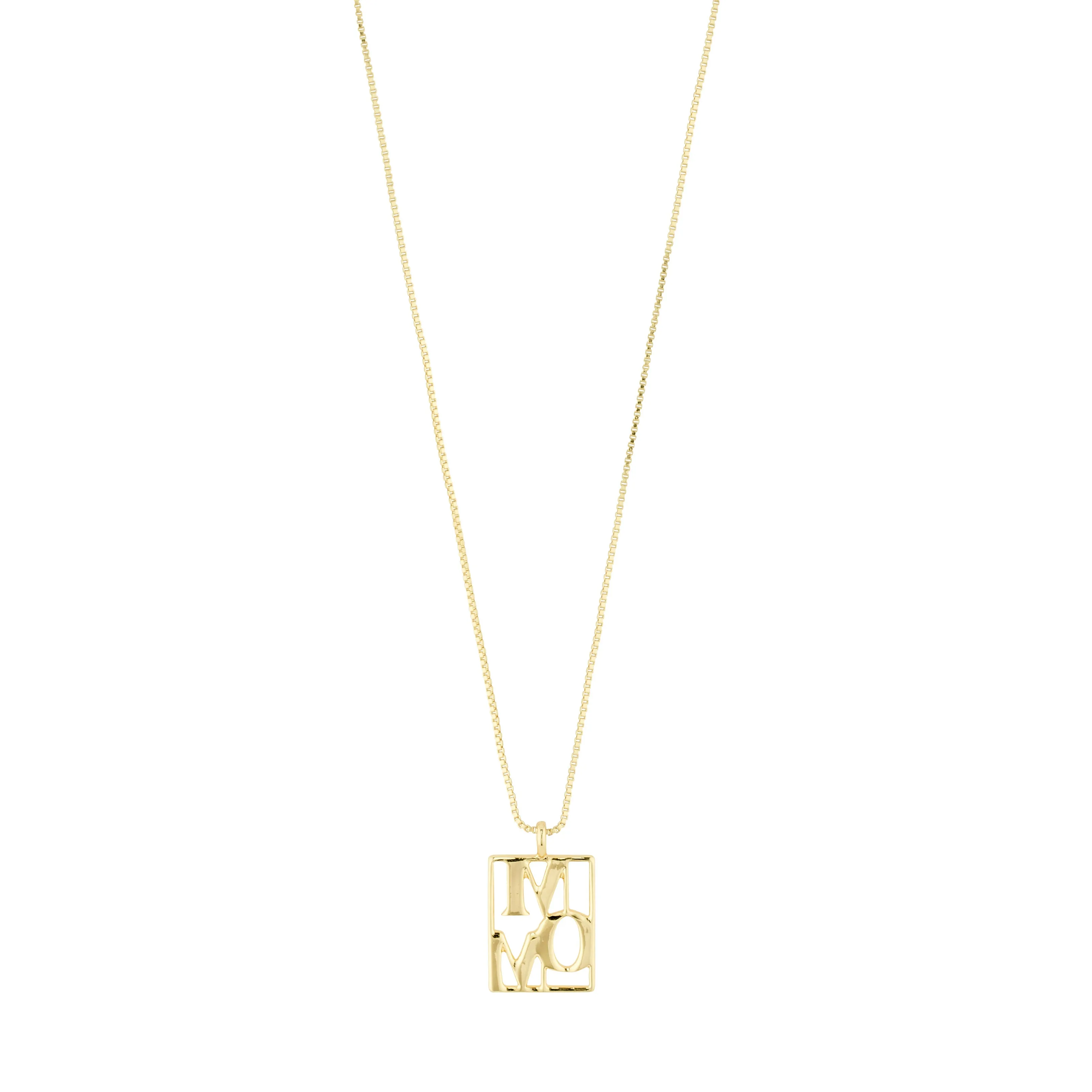 LOVE TAG, MOM necklace gold-plated