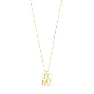 LOVE TAG, MOM necklace gold-plated