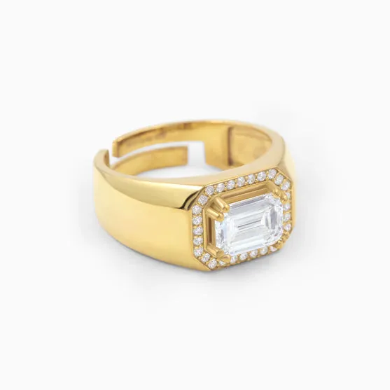 Luxurious Men's Silver Ring