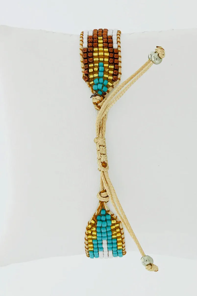 Madden Chunky Beaded Drawstring Bracelet