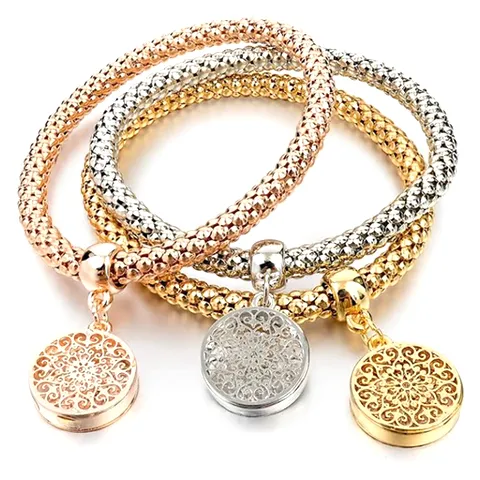 Mesh Multi-layer Three Color Bracelet