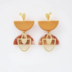 Middle Child: Clockwork Earrings Mustard
