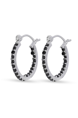 Mini Serena Hoops - Black