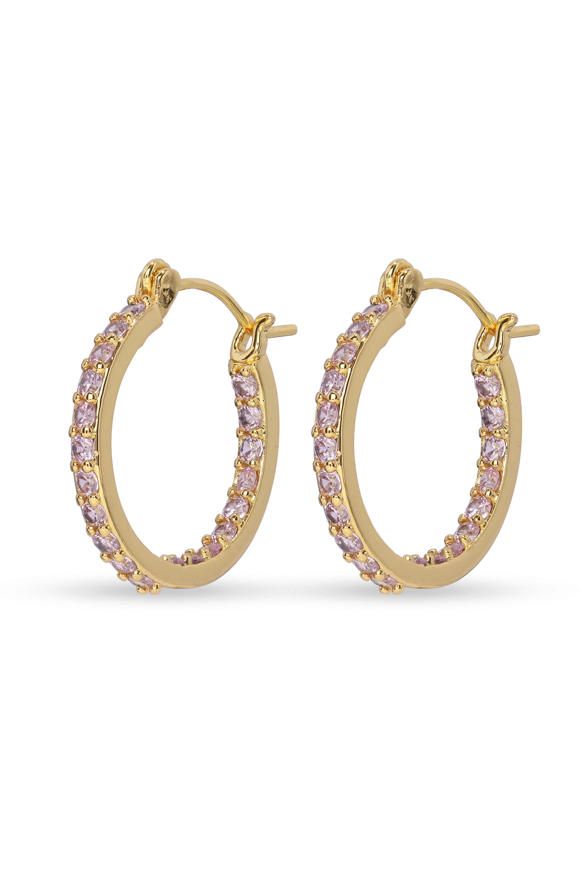 Mini Serena Hoops - Bubblegum pink