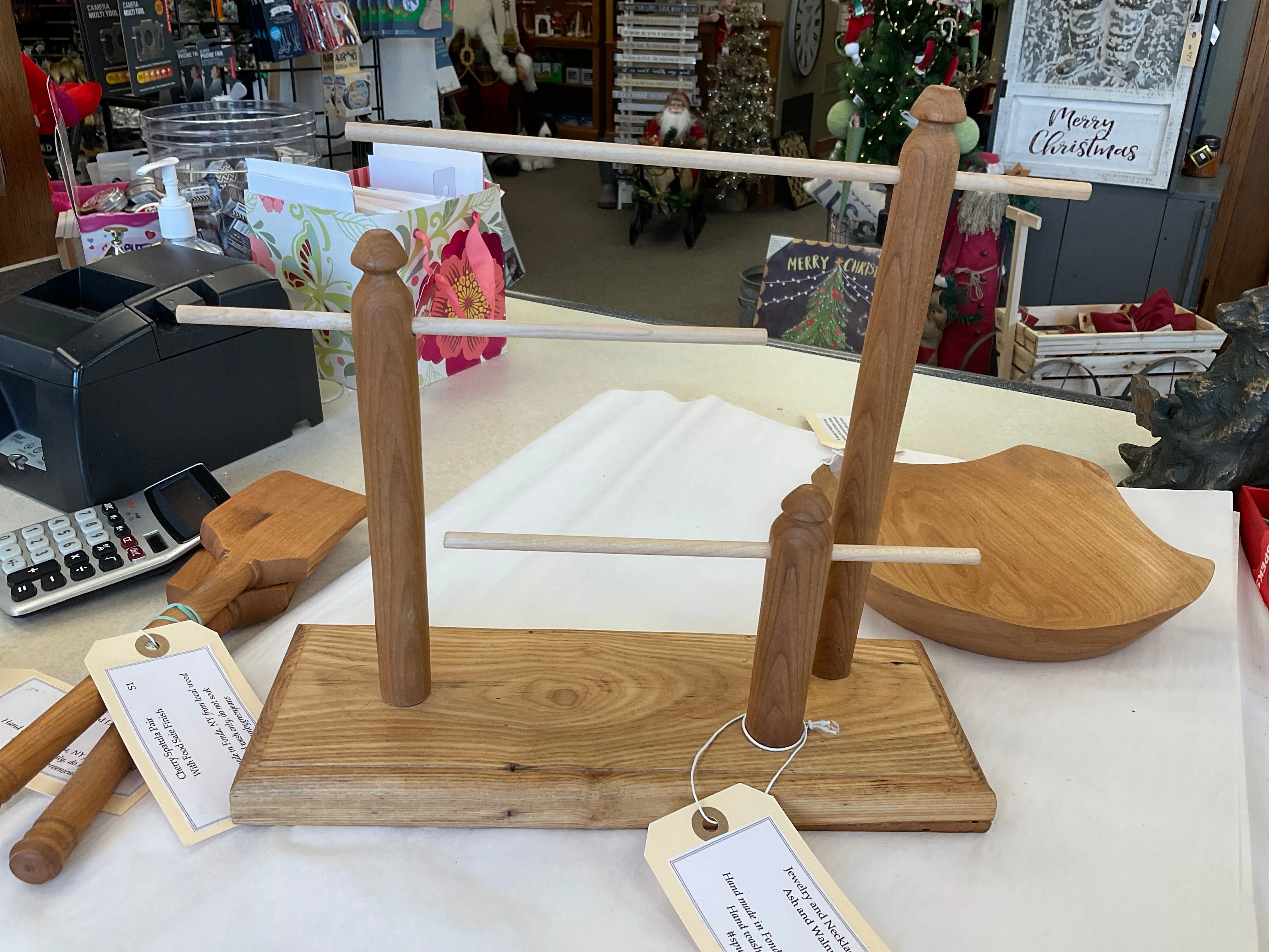 NECKLACE / JEWELRY STAND Hand Made Locally Upstate NY