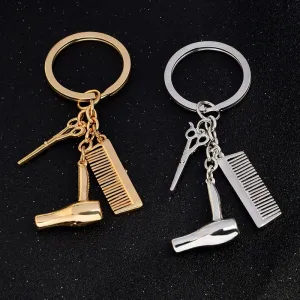 New Personality Hair Dryer Keychain